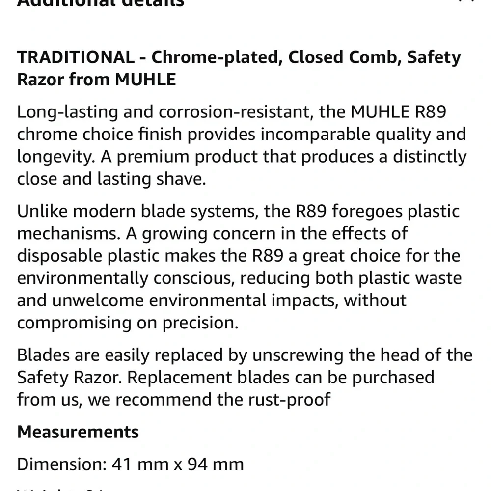 Muhle Chrome Safety Razor - Picture 14 of 14